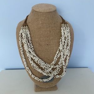 White Beaded Necklace
